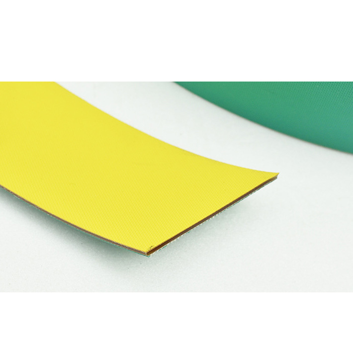 Customized nylon sheet base belt,nitrile rubber flat belt,yellow green belt, elevator belt
