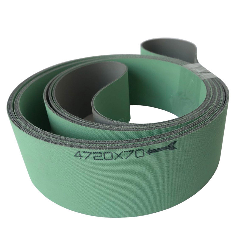 Customized nylon sheet base belt,nitrile rubber flat belt,yellow green belt, elevator belt